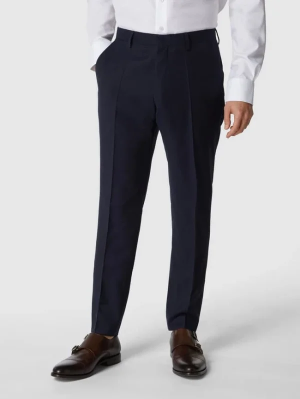 Roy Robson Slim Fit Anzughose Aus Schurwolle ‚Techno Suit‘ – Marineblau 5