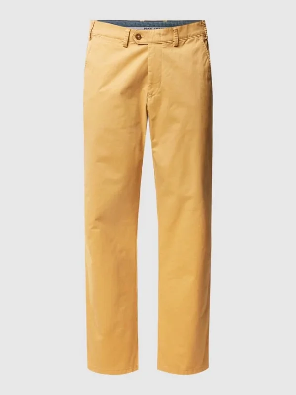 Christian Berg Men Straight Fit Chino Mit Stretch-Anteil – Gold 1