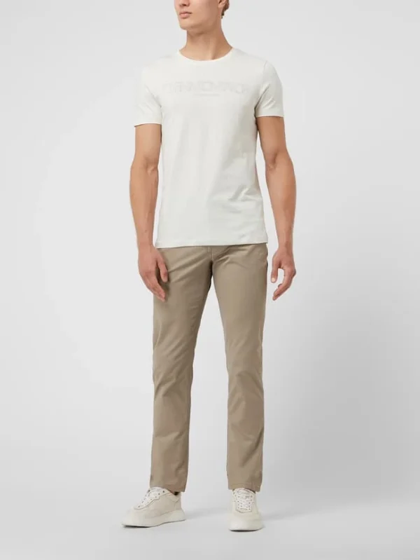 Christian Berg Men Chino Mit Stretch-Anteil – Hellbraun 1