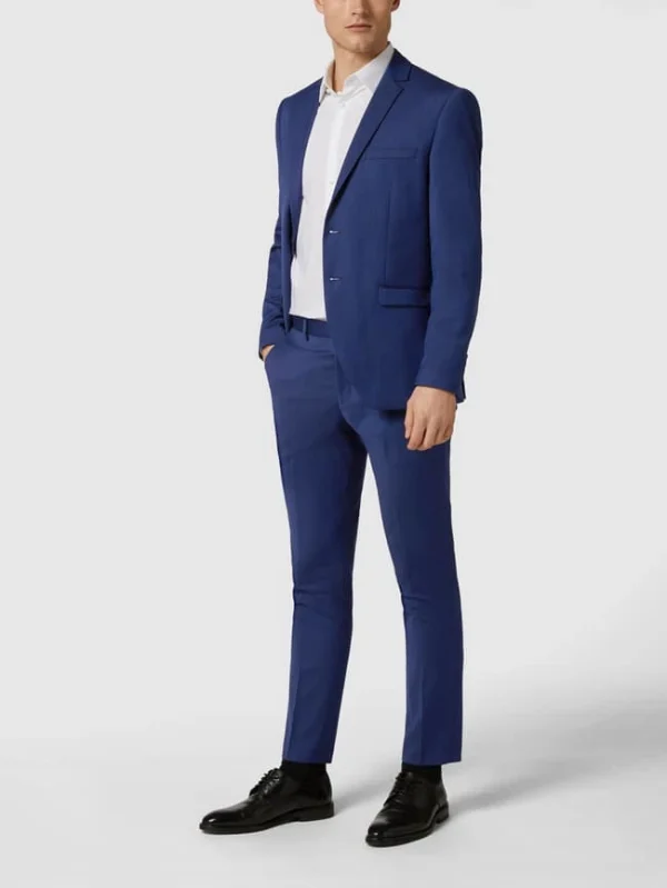 Selected Homme Slim Fit Anzug-Hose Mit Webmuster – Royalblau 1