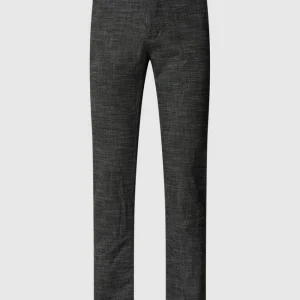 BOSS Casualwear Stoffhose Mit Label-Detail Modell ‚Schino-Slim-O‘ – Anthrazit 9