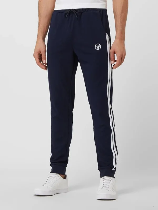 SERGIO TACCHINI Trainingshose Mit Kontraststreifen Modell ‚New Darmarindo‘ – Dunkelblau 5