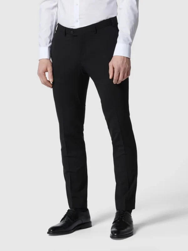 Hiltl Slim Fit Stoffhose Mit Stretch-Anteil Modell ‘Tribet’ – Schwarz 5