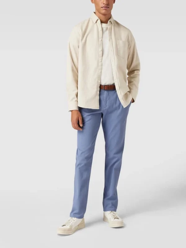 MCNEAL Slim Fit Chino Mit Gürtel – Hellblau 1