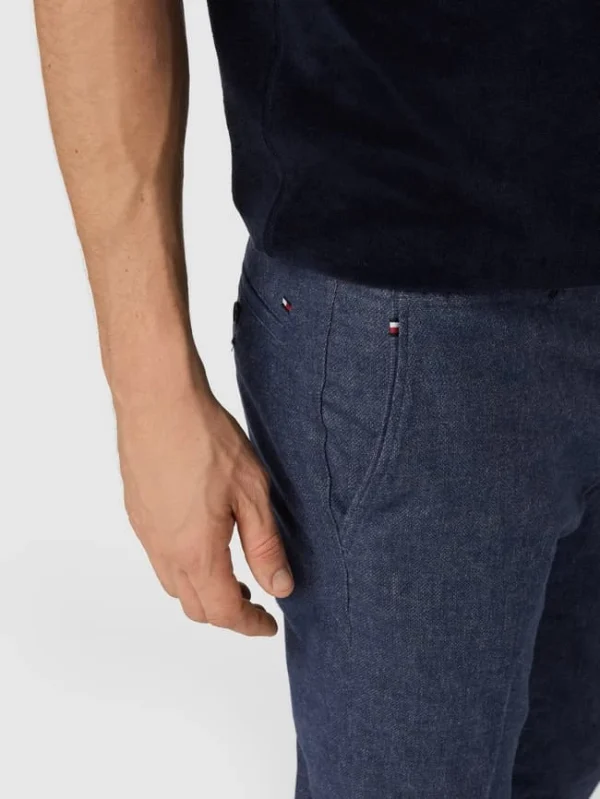 Tommy Hilfiger Straight Fit Chino Mit Stretch-Anteil – Dunkelblau 4