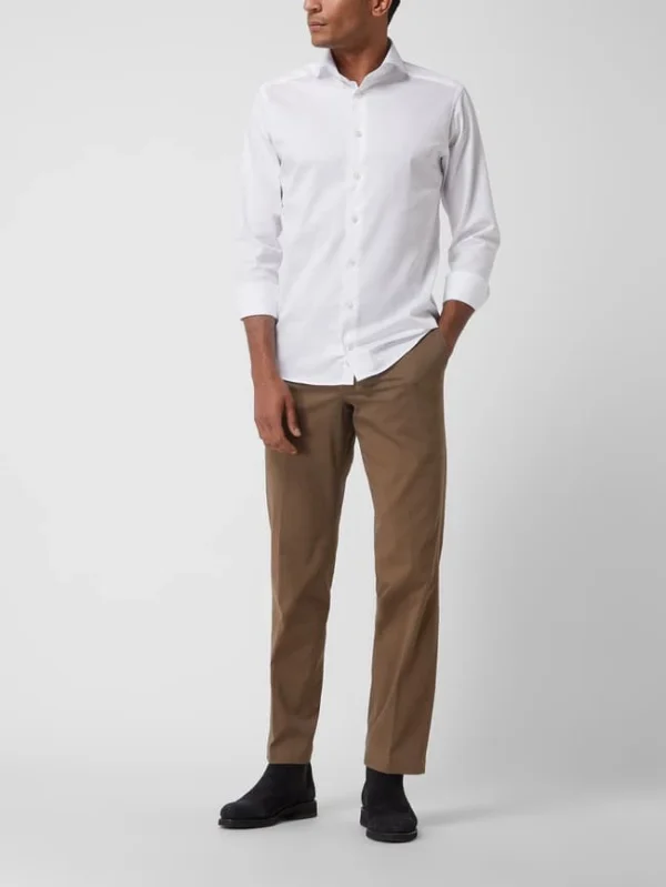 Hiltl Regular Fit Chino Mit Stretch-Anteil Modell ‚Peaker‘ – Hellbraun 1