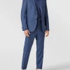 BOSS Slim Fit Anzughose Mit Allover-Muster Modell ‚Genius‘ – Blau 17