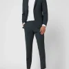 DIGEL Slim Fit Anzughose Mit Stretch-Anteil Modell ‚Franco‘ – Petrol 19