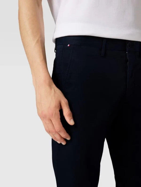 Tommy Hilfiger Chino Mit Label-Detail Modell ‚CORE BLEECKER 1985‘ – Marineblau 4