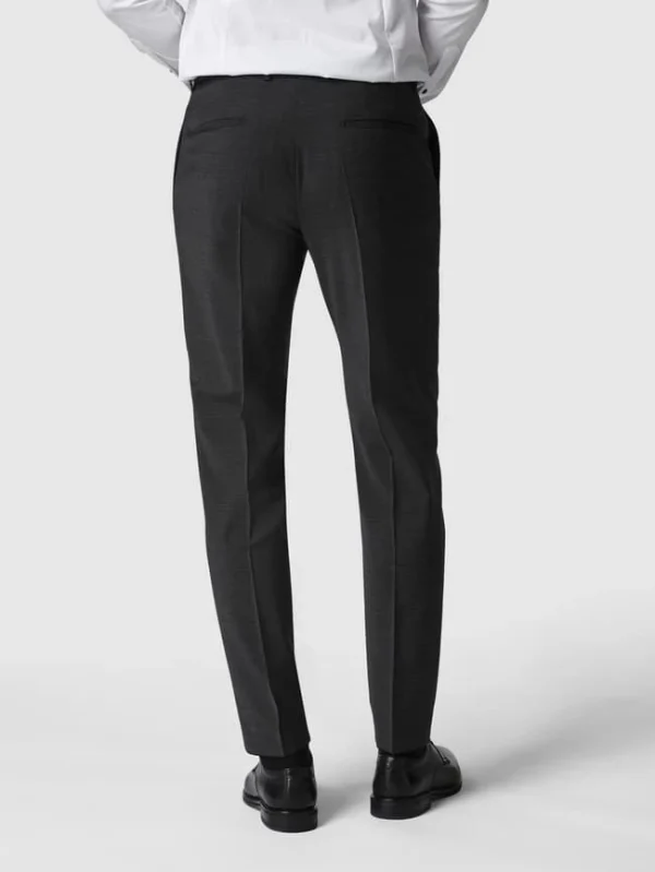 Strellson Slim Fit Anzughose Mit Bügelfalten ‘Flex Cross’ – Anthrazit 6