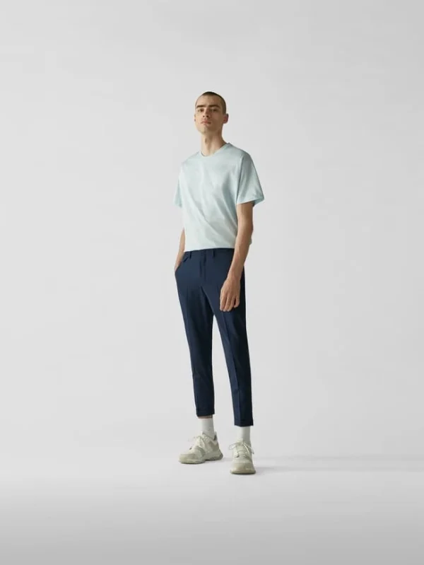 Stylebop Bundfaltenhose Aus Wolle – Blau 1