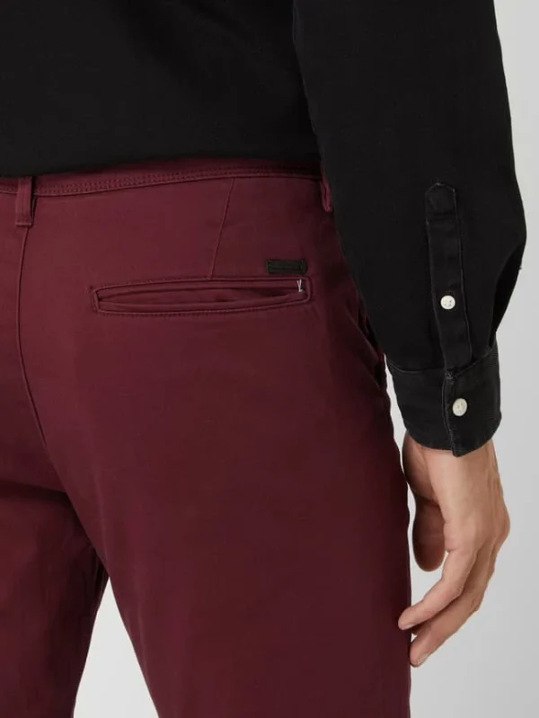 Jack & Jones Slim Fit Chino Mit Stretch-Anteil Modell ‚Marco‘ – Bordeaux Rot 4