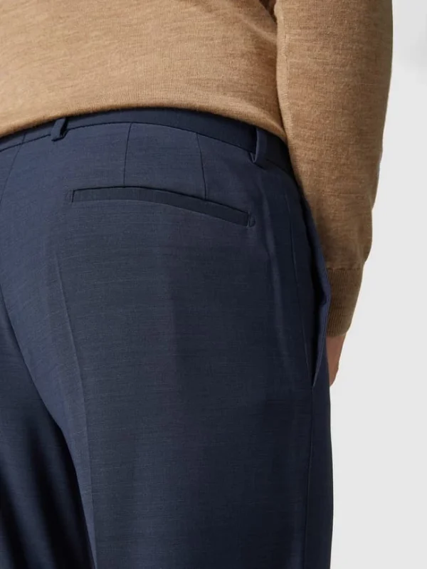 Strellson Slim Fit Anzughose Mit Bügelfalten ‚Flex Cross‘ – Marineblau 4