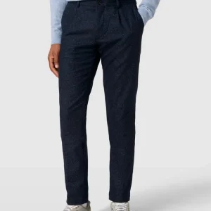 Tommy Hilfiger Straight Fit Bundfaltenhose Mit Allover-Muster – Marineblau 13