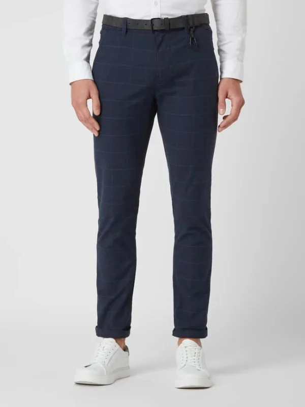 Tom Tailor Denim Straight Fit Chino Mit Stretch-Anteil – Dunkelblau 5