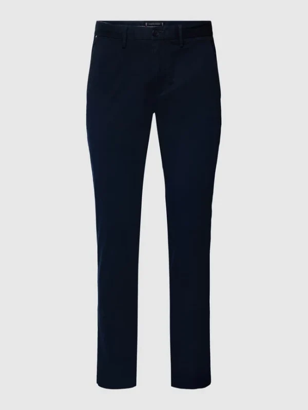 Tommy Hilfiger Chino Mit Label-Detail Modell ‚CORE BLEECKER 1985‘ – Marineblau 3