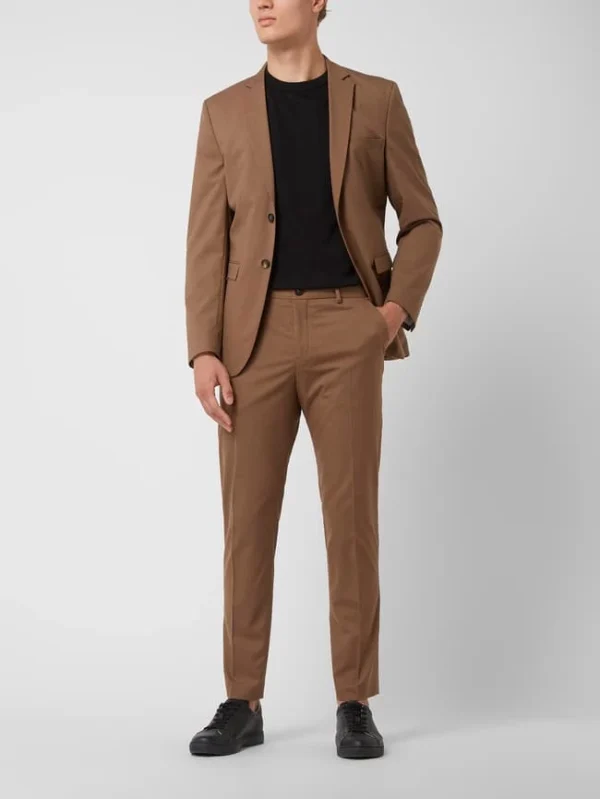 Selected Homme Slim Fit Anzughose Mit Stretch-Anteil Modell ‚Mylologan‘ – Camel 1