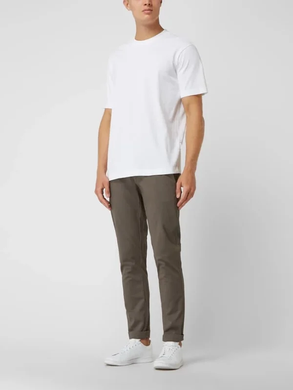 Bruun & Stengade Slim Fit Chino Mit Stretch-Anteil Modell ‘Oscar’ – Dunkelgrün 1