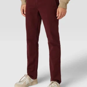 BOSS Casualwear Slim Fit Chino Mit Label-Patch Modell ‘Schino’ – Bordeaux Rot 13