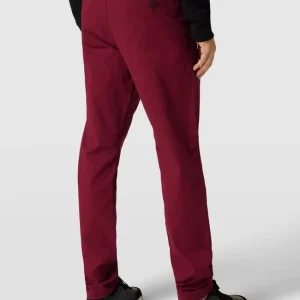 MCNEAL Super Slim Fit Chino Mit Stretch-Anteil – Bordeaux Rot 15