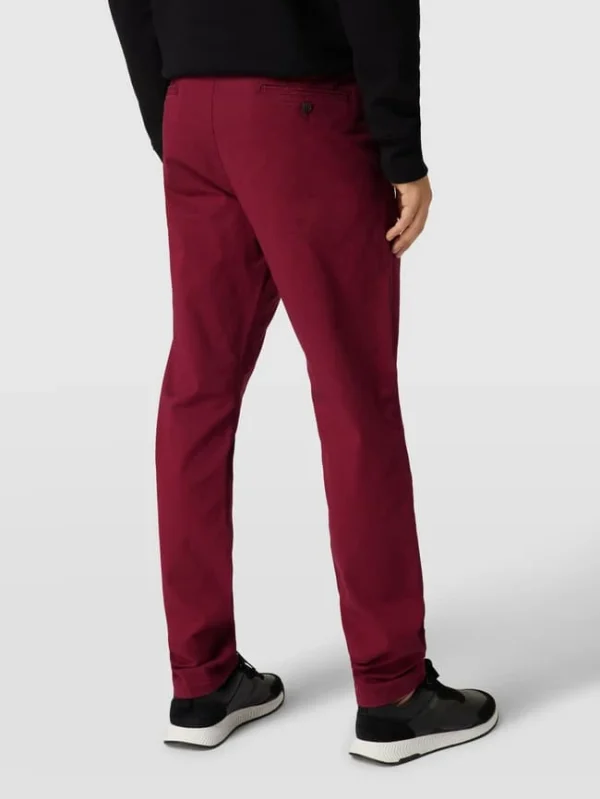 MCNEAL Super Slim Fit Chino Mit Stretch-Anteil – Bordeaux Rot 6